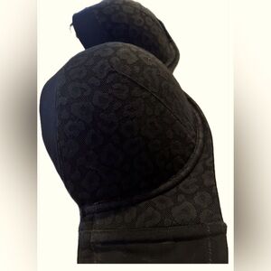 Torrid black strapless push up animal lace bra size 42D